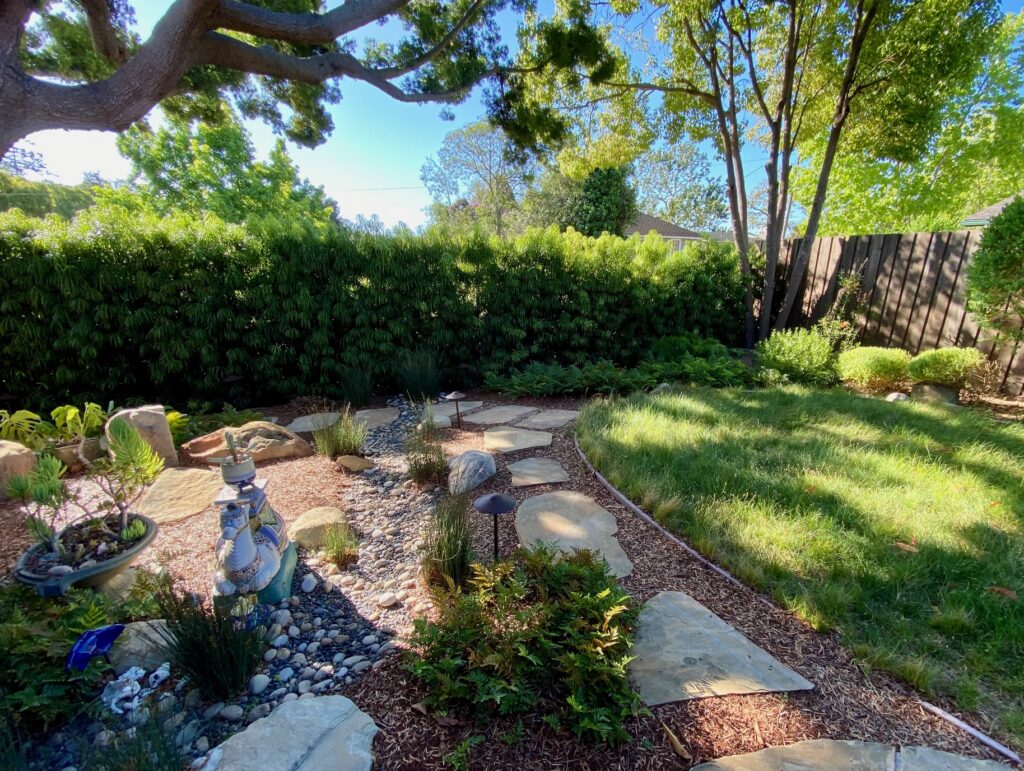 Dry creek bed - pretty option for drainage